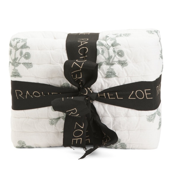 🎉LAST PIECE 🎉RACHEL ZOE Block Print Stitch Quilt Set - Picture 2 of 10